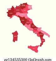 900+ Italy Map Of Regions Clip Art | Royalty Free - GoGraph