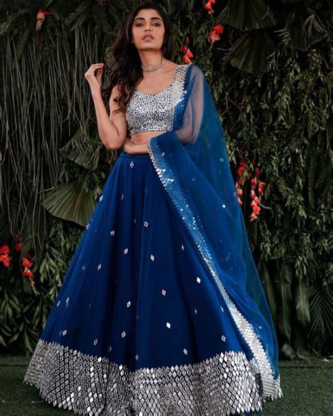 Royal Blue Bollywood Lehenga choli For Women Trendy Foil | Etsy