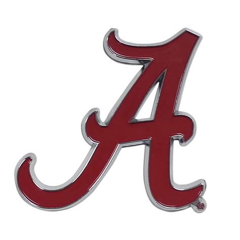 Set of 2 NCAA University of Alabama Crimson Tide Color Emblem ...