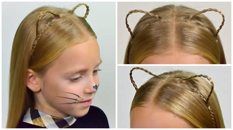 How To do Braided Kitty Ears | Christmas/Halloween ideas | Hairstyle ...