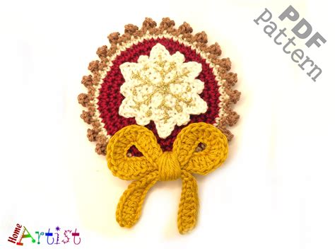 Snowflake Crochet Ornament Graphic by Homeartist · Creative Fabrica