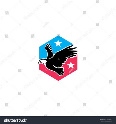 Flying Eagle Icon Logo Vector Illustration Stock Vector (Royalty Free) 1953452347 | Shutterstock