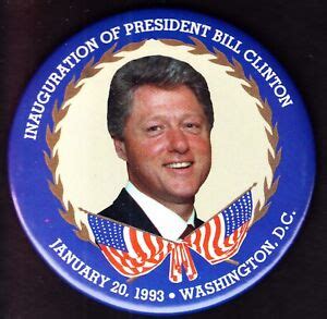 US 1993 Inauguration of President Bill Clinton Button | eBay