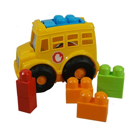 Mega Bloks First Builders Lil School Bus - 7 Piece Set - For Ages 1-5 ...