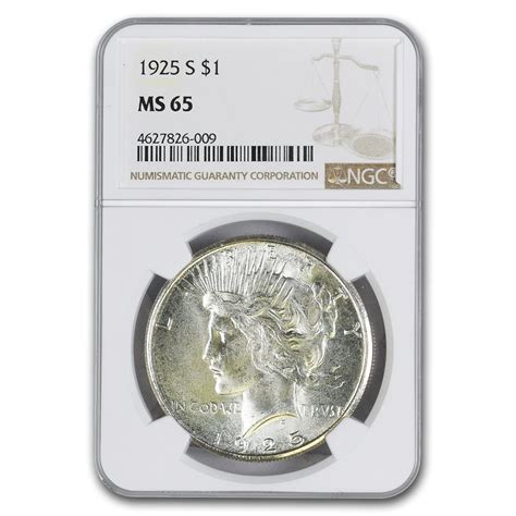 Buy 1925-S Peace Dollar MS-65 NGC | APMEX