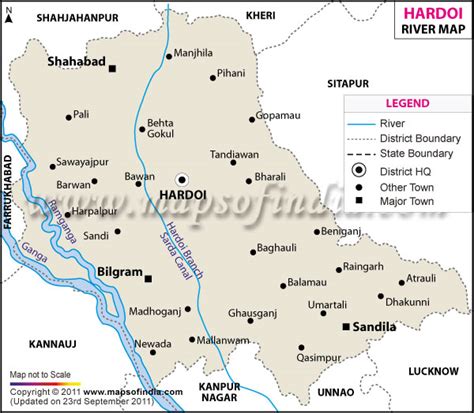 Hardoi River Map