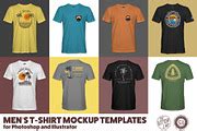 Men's T-Shirt Templates Version 5.0, a Shirt Mockup by TheVectorLab