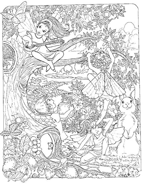 Fairy Garden Coloring Pages at GetColorings.com | Free printable ...