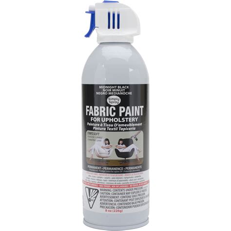 Upholstery Spray Fabric Paint 8oz-Midnight Black - Walmart.com