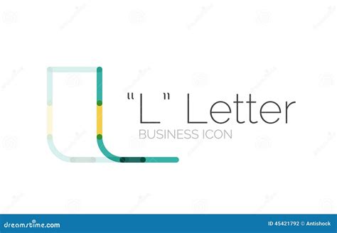 Minimal Font or Letter Logo Design Stock Vector - Illustration of blue, font: 45421792