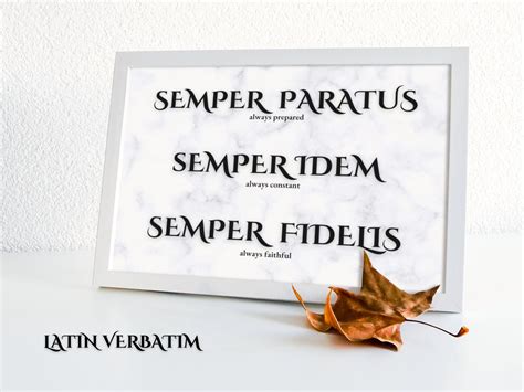 Latin Military Quote, Three Mottos of the Ancient Roman Soldier in Instant Download Suitable for ...