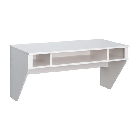 Shop Prepac Furniture Designer Fresh White Wall-Mounted Desk at Lowes.com