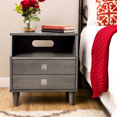 The Marley modular nightstand features a modern design with generous ...