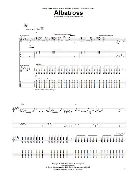 Albatross by Peter Green - Guitar Tab - Guitar Instructor