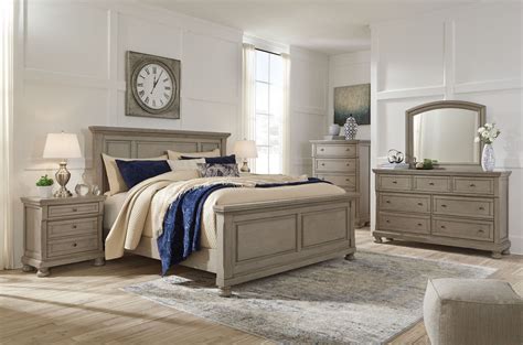 Lettner Light Gray Panel Bedroom Set by Ashley Furniture | 1StopBedrooms