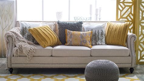 Hayneedle - Walmart.com | Cushions on sofa, Yellow living room ...