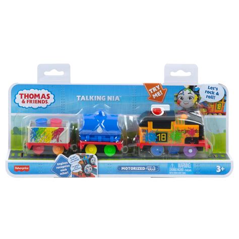 Thomas Friends Motorized Talking Nia Train With Wobbly Cargo ...