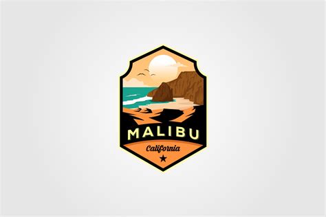 malibu california beach logo vector illustration design (1803540 ...