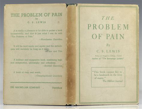 The Problem of Pain C.S. Lewis First Edition Rare