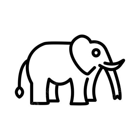 Outline Elephant Line Drawing Express Shipping | www.pinnaxis.com