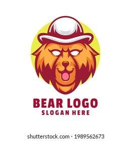 Cute Bear Logo Design Vector Stock Vector (Royalty Free) 1989562673 ...