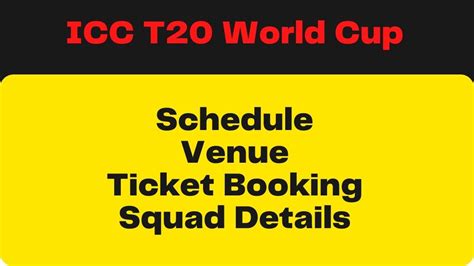 ICC Men's ODI Cricket World Cup 2023 Ticket Booking Details | ODI CWC ...