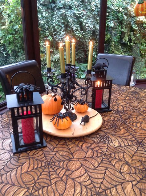 Halloween table | Halloween table, Table decorations, Table