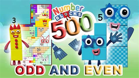 Numberblocks 500 Consists of Odd & Even Puzzle With Sound Tetris Theme ...