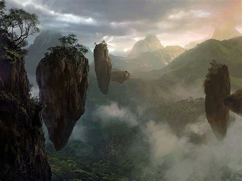 Floating Mountains Islands On Pandora From Avatar, Hallelujah Mountains ...