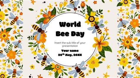 World Bee Day Free Google Slides Theme PowerPoint Template