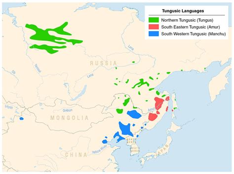 The Tungusic languages : r/MapPorn