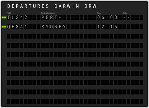 Darwin Airport Departures [DRW] Flight Schedules & departure