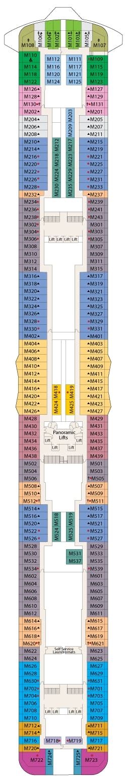 Enchanted Princess deck plans - Cruiseline.com