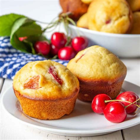 Cherry Muffins - Beyond The Chicken Coop