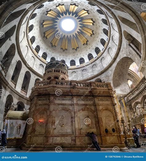 Interior of Church of the Holy Sepulchre in Jerusalem, Israel Editorial Photo - Image of inside ...