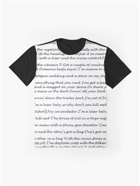 "BECK - Loser lyrics" T-shirt by adrienne75 | Redbubble