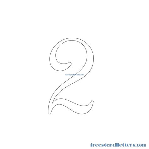 Cursive Stencils And Numbers To Print - Free Stencil Letters