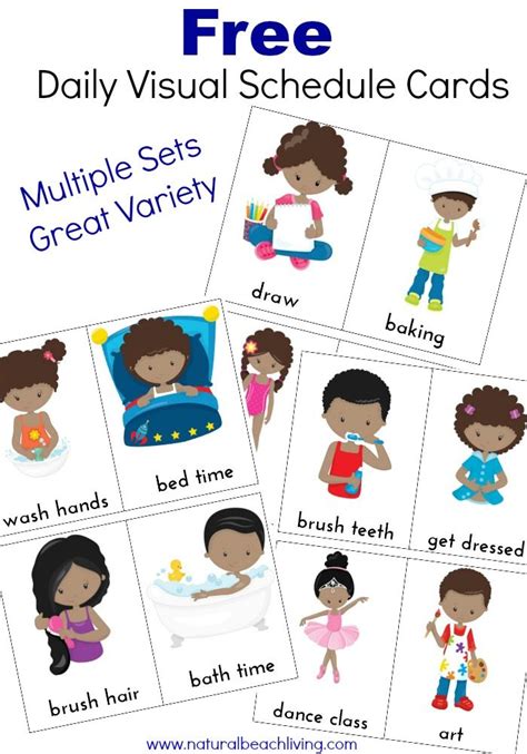 Printable Visual Daily Routine Preschool - Extra Daily Visual Schedule ...