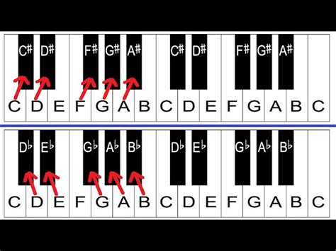 Sharps And Flats Piano Keyboard Layout Piano Scales P - vrogue.co