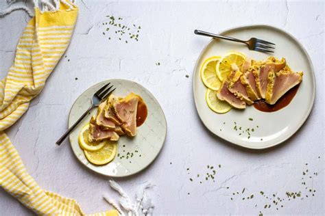 Seared Albacore Tuna with Ginger Soy Sauce - Champagne Tastes®