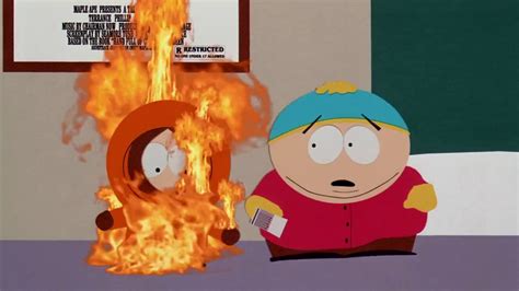 Image - Kenny McCormick accidently setting himself on fire after ...