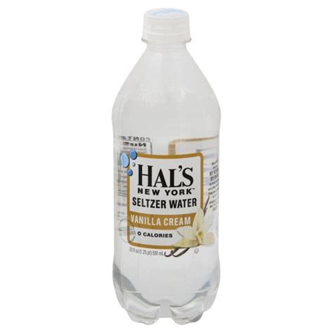 Hal's Vanilla Cream New York Seltzer Water 20 oz Plastic Bottles - Pack of 24 - Walmart.com ...