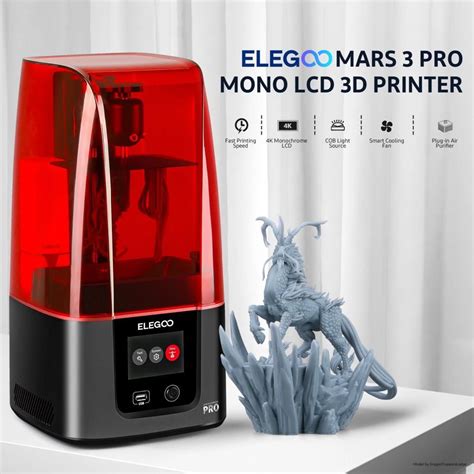 ELEGOO Mars 3 Pro MSLA 3D Yazıcı | 3Dream Teknoloji