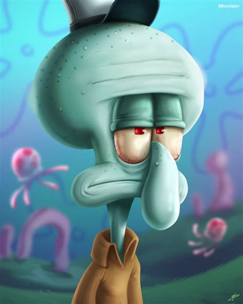 Tomislav Jurić - Squidward Painting - Spongebob Squarepants