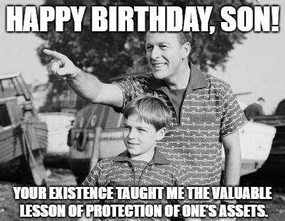 Funny Happy Birthday Meme Son