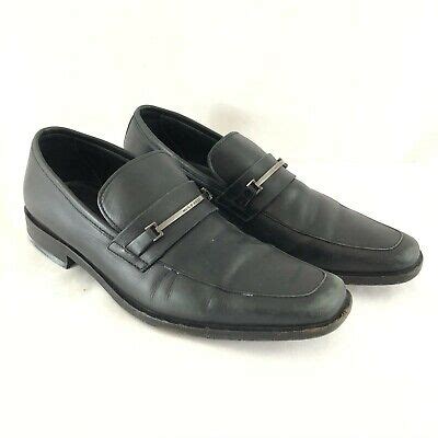 Hugo Boss Mens Slip On Loafers Leather Black Size 8 | eBay