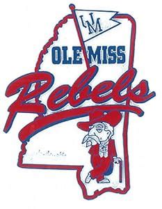 Amazon.com : NCAA Ole Miss Rebels 2D Mascot Map Magnet : Sports Related ...