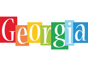 Georgia Logo | Name Logo Generator - Smoothie, Summer, Birthday, Kiddo, Colors Style