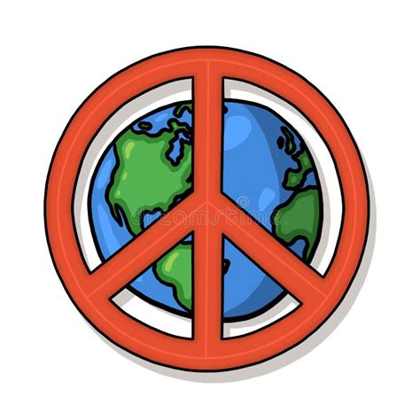 World peace symbol stock illustration. Image of world - 21266402