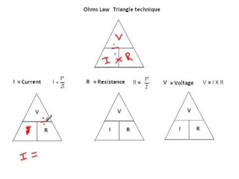 Ohms law Triangle Technique - YouTube